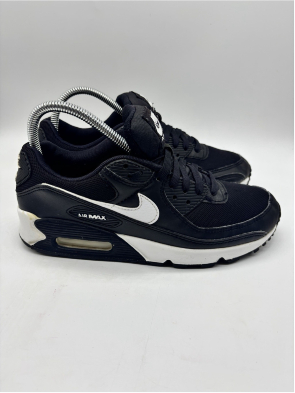 Nike Air Max 90 Women's Size 8 Black White Sneakers (DH8010-002)